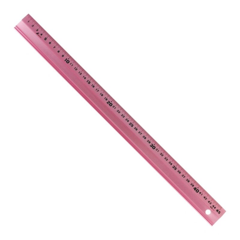 sinwa measurement (Shinwa Sokutei) aluminium direct shaku aru. pale pink 45cm 65424