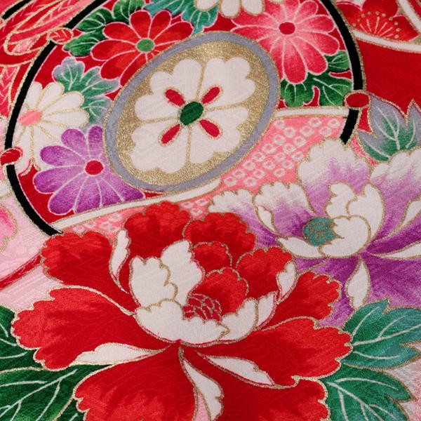  женщина . производство надеты в аренду [ красный ...].. три . первый надеты праздничная одежда полный комплект кимоно младенец девочка baby память фотосъемка 