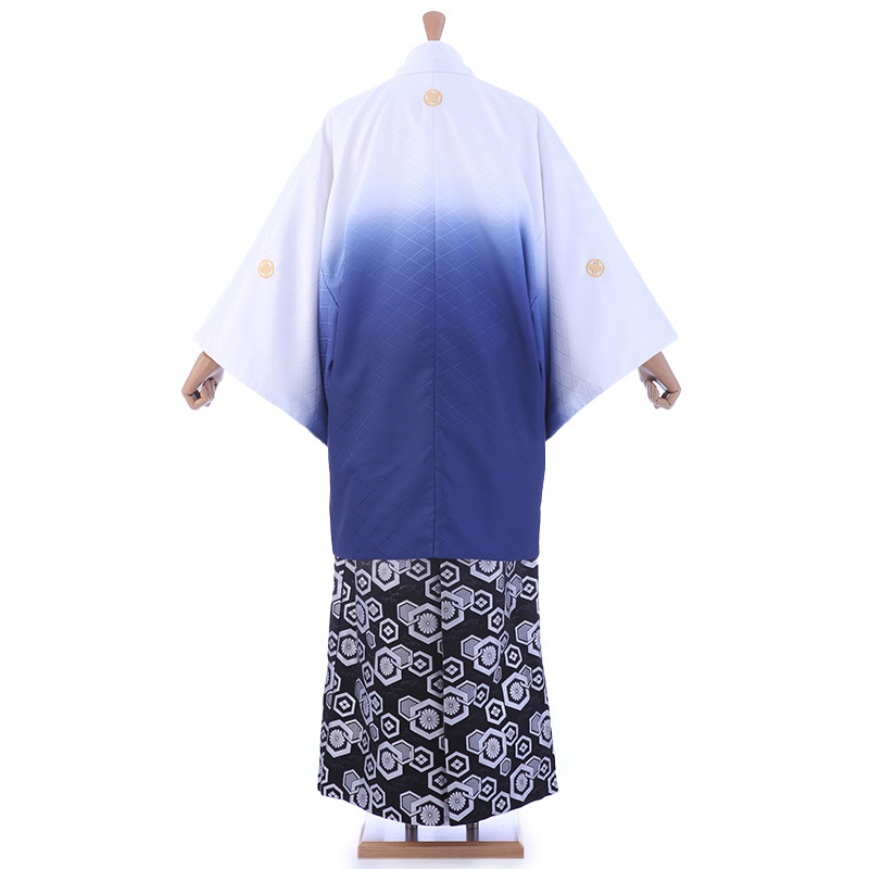  день совершеннолетия церемония окончания hakama в аренду мужчина mmo0111. есть hakama полный комплект белый синий градация мужской кимоно мужчина кимоно перо тканый hakama свадьба чёрный белый bokashi серебряный . черепаха .. hakama 
