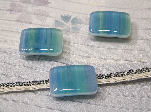  obidome yukata kimono glass metal fittings attaching blue group original commodity color .(.. around .)