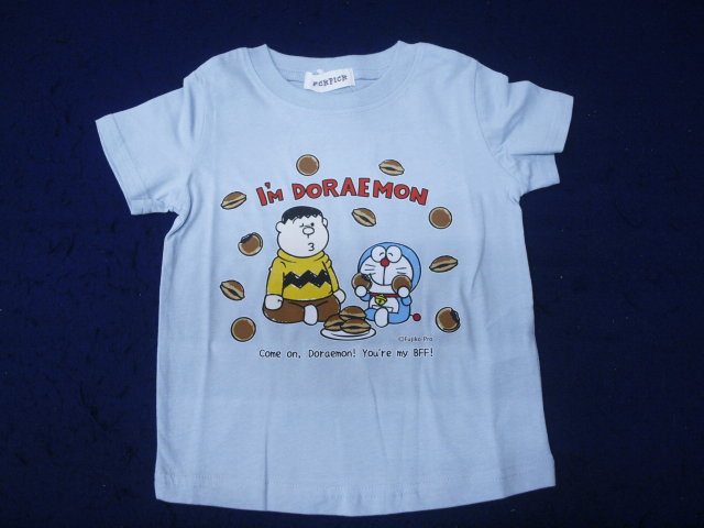  новый товар TU8889-1-100 Doraemon короткий рукав футболка ja Ian sax letter pack почтовый сервис отправка ( наложенный платеж не возможно )