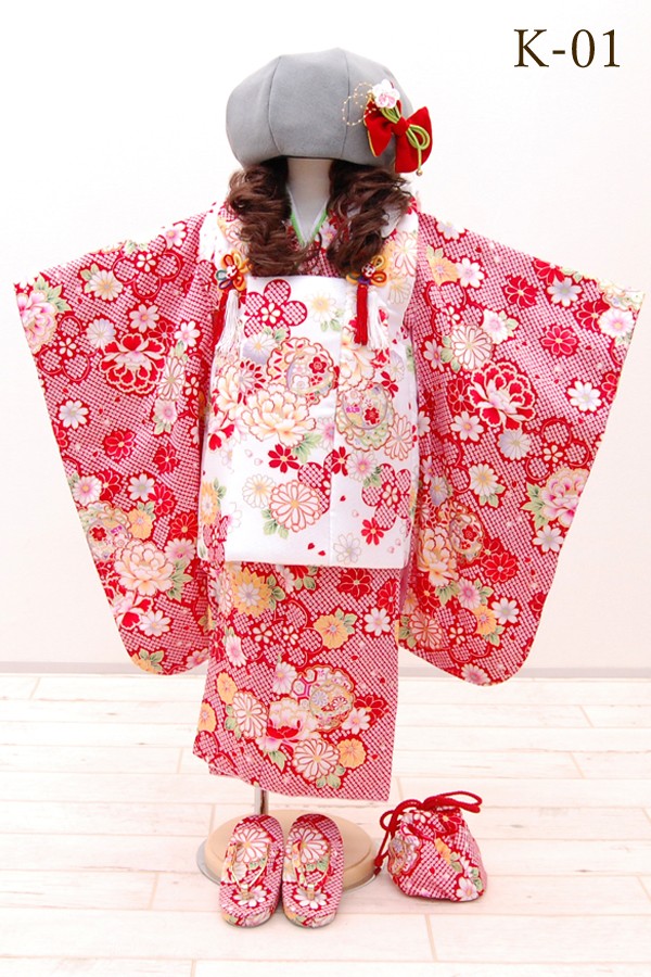 お買得 女児 フルセット Set まり 総絞り しぼり 赤色 被布コート ３歳 753 セット 女の子 三歳用 絞り 正絹 七五三 着物 お祝い プレゼント 送料無料 赤 絞り 正絹 753 ３歳 ひふ 和服