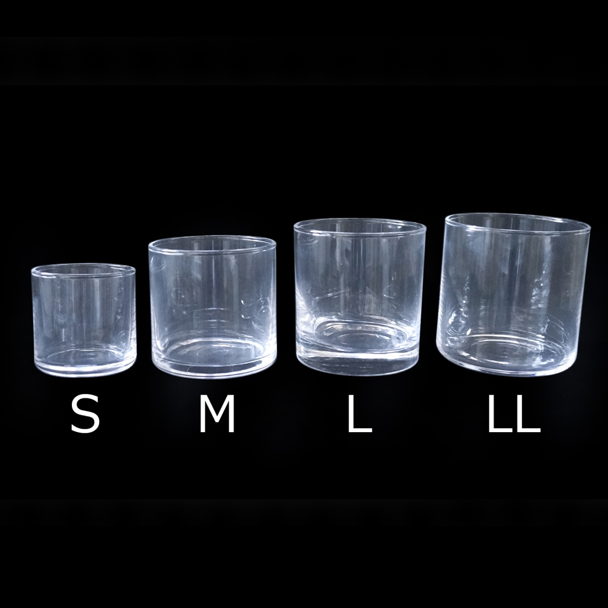  glass container candle for round shape type Circle S film attaching [6 piece ] [ Sunday holiday delivery business holiday ]