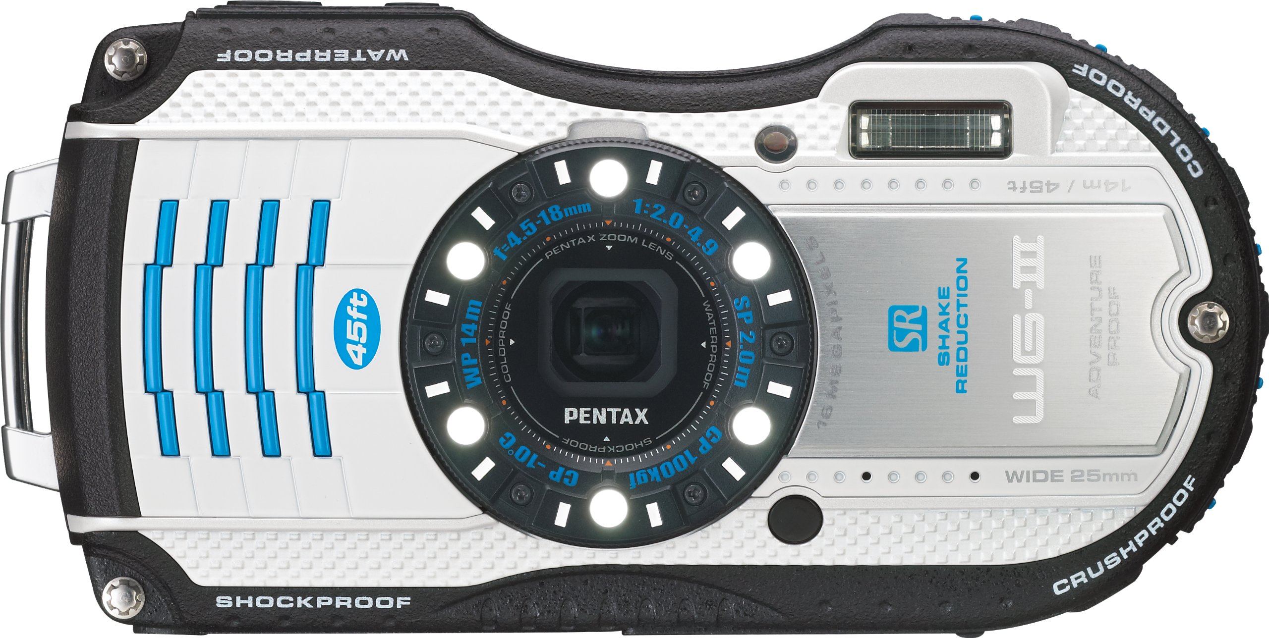 ペンタックス PENTAX WG-3（ホワイト・ブルー） コンパクトデジタルカメラ本体の商品画像