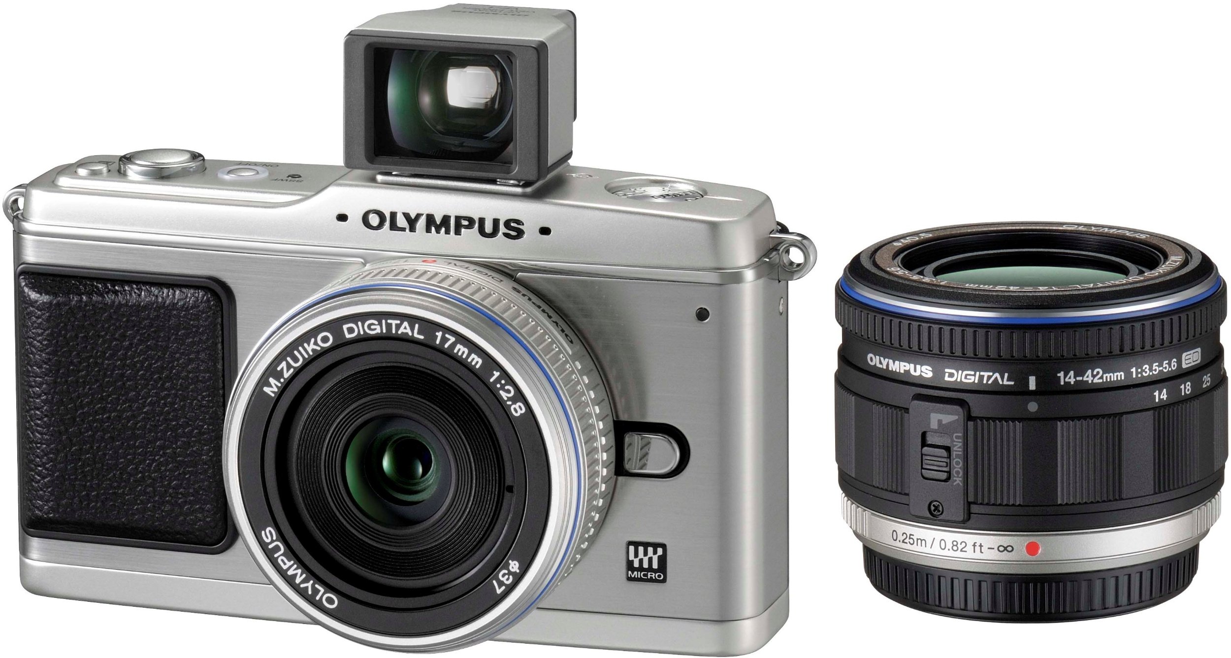 オリンパス オリンパスペン OLYMPUS PEN E-P1 ツインレンズキット（シルバー） ミラーレス一眼カメラ