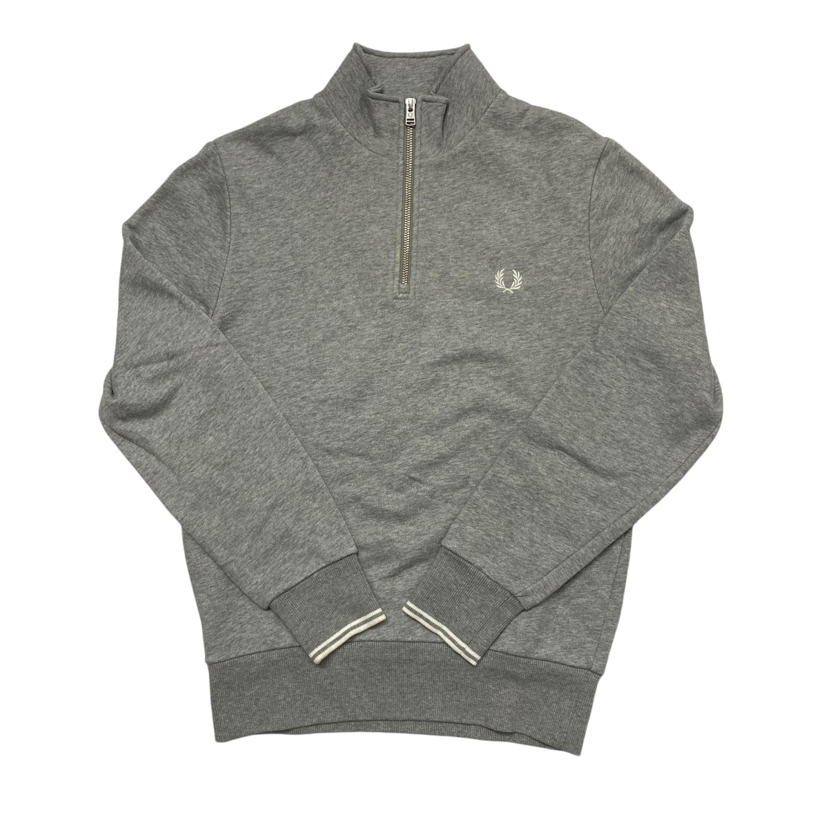  Fred Perry FRED PERRY Half Zip Sweatshirt половина Zip тренировочный M3574 серый размер :S