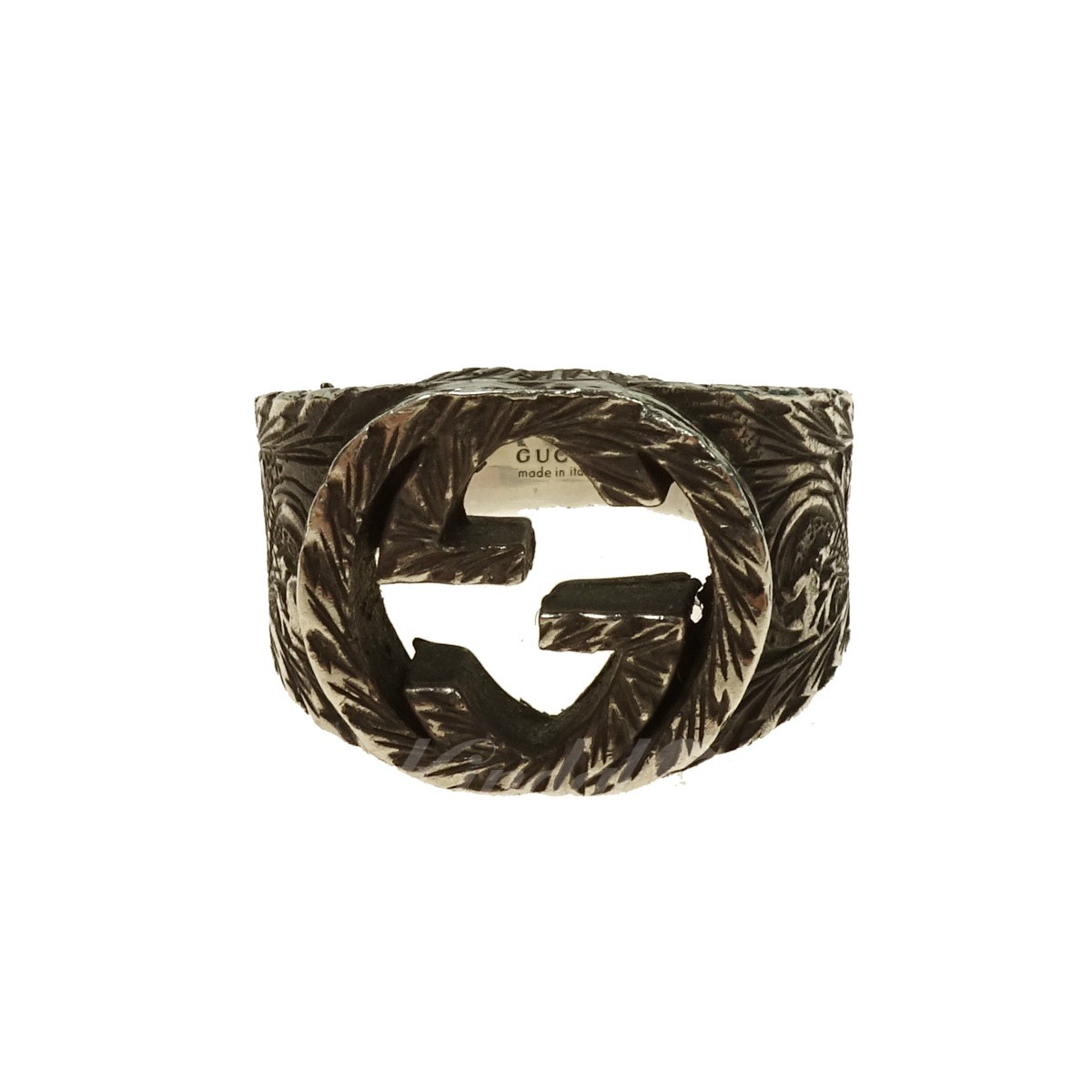 [ снижение цены ]GUCCI Inter locking GG кольцо серебряный размер :- ( Wakayama магазин )