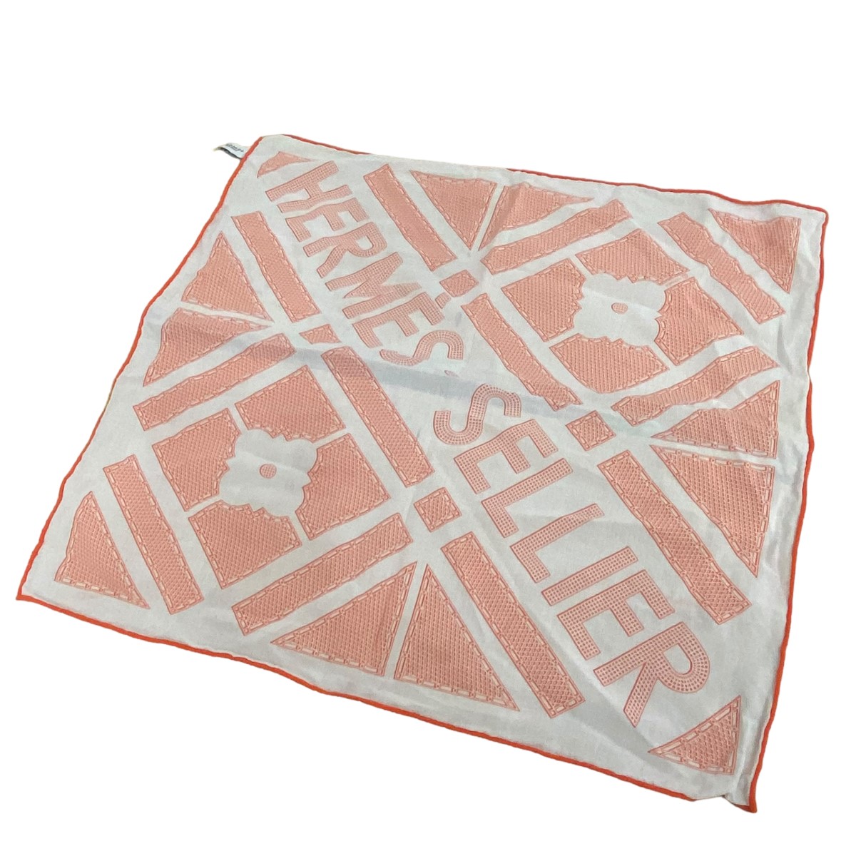 [ снижение цены ]HERMES van da Nascar f orange × белый ( Shinjuku магазин )