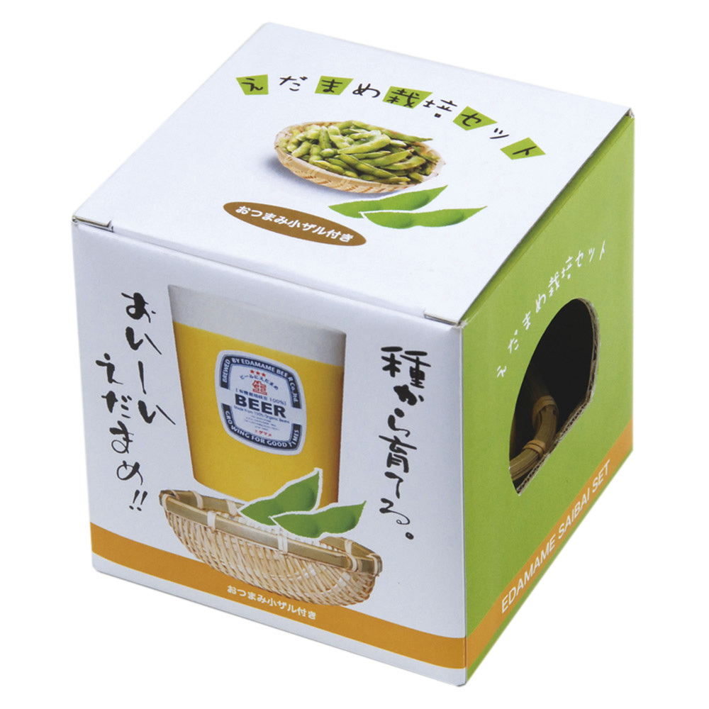 えだまめ栽培セット 枝豆 食べれる 家庭菜園 栽培キット ガーデニング 小さい 育てやすい 可愛い グリーン おうち時間 家 お手軽 ユニーク 雑貨 父 キングセレクション 通販 Paypayモール
