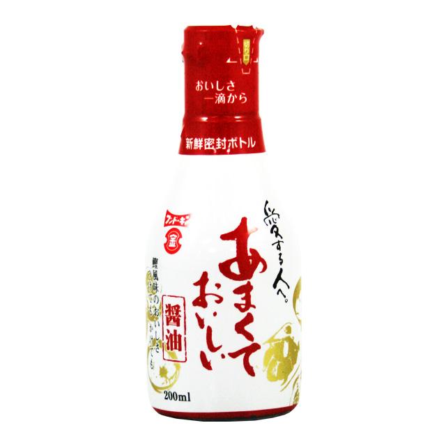 フンドーキン あまくておいしい醤油 密封ボトル 200ml×1本の商品画像