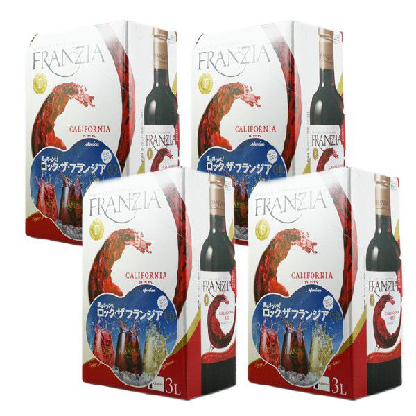FRANZIA フランジア 赤 NV 3000mlバッグインボックス 1ケース（4本） ワイン 赤ワインの商品画像