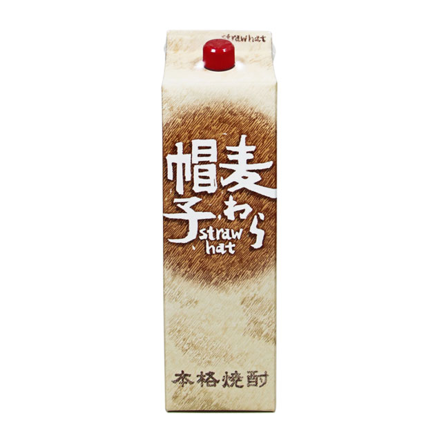 薩摩酒造 麦焼酎 麦わら帽子 25度 1800ml 紙パック 焼酎 麦焼酎の商品画像