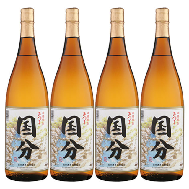 国分酒造 芋焼酎 さつま国分 25度 1.8L × 4本 瓶 芋焼酎の商品画像