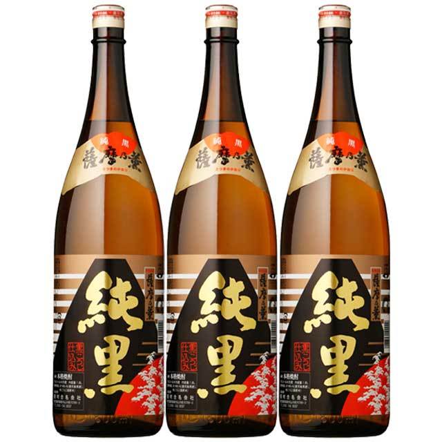 芋焼酎 薩摩乃薫 純黒 25度 1.8L × 3本 瓶 芋焼酎の商品画像