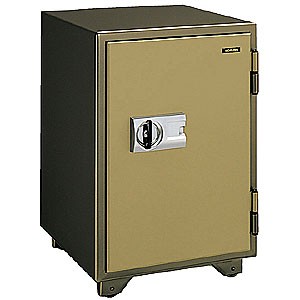 耐火金庫KOKUYO(美品) コクヨ マグネット式 耐火金庫 HS-S20KM-2T 家庭用 ブラウン オフィス