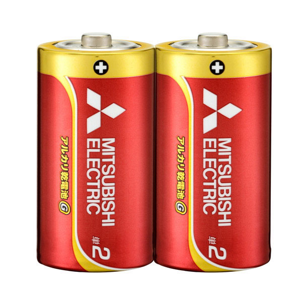 三菱電機 アルカリ乾電池 アルカリG 単2形（2個入）LR14GD/2S 乾電池の商品画像