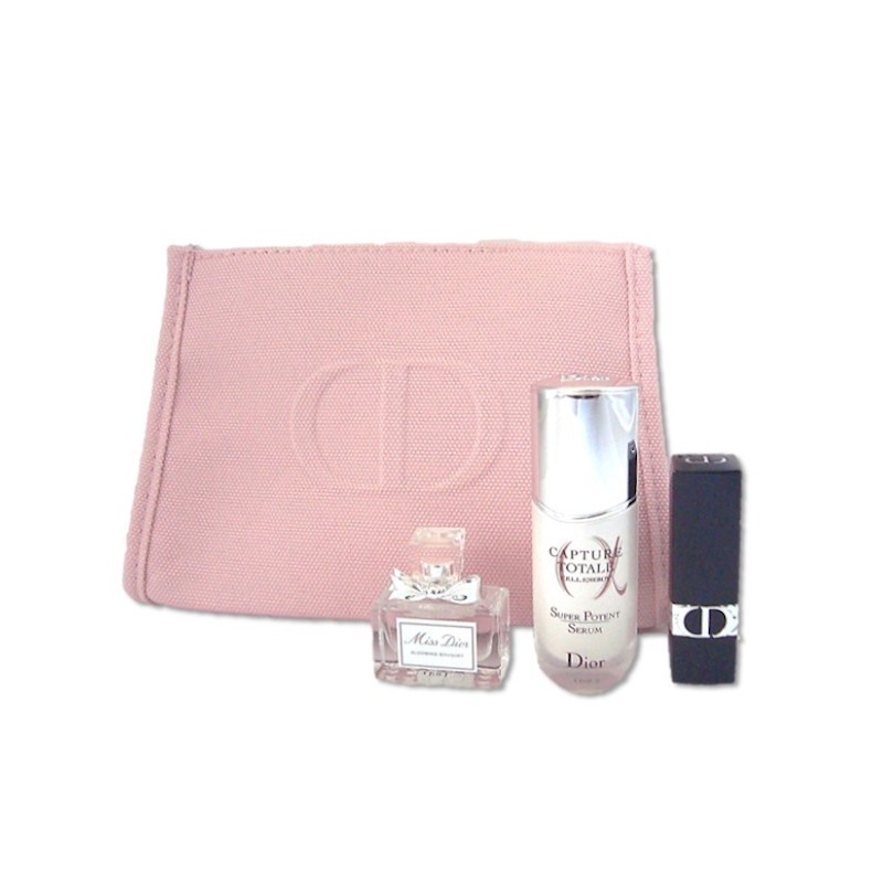 [ with translation box collapse ] Christian Dior Dior mistake Dior blue ming bouquet pouch set pink ( parallel imported goods ) 3348901586931 Yamato Transport free shipping 