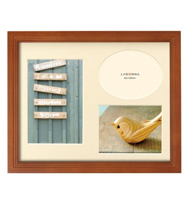 LADONNA ウッドフレーム 六つ切判 DF43-06-BR （ブラウン） × 1個の商品画像