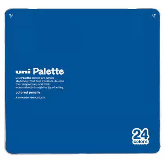 三菱鉛筆 ユニ パレット 色えんぴつ 24色セット PLT 青 K88024CPLT.33 ×3セット uni（三菱鉛筆） ユニパレット 色鉛筆の商品画像