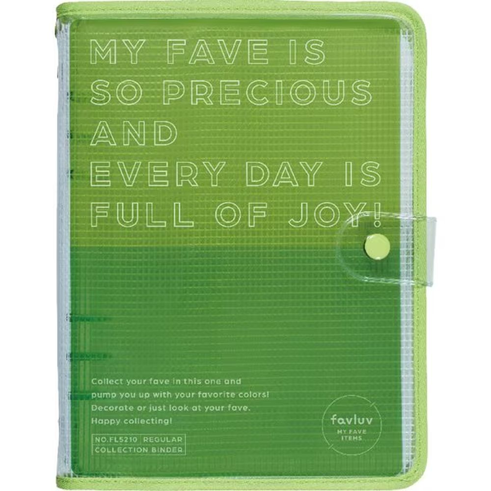 KING JIM favluv コレクションバインダー レギュラーサイズ（緑）FL5210-GREEN×3冊 favluv バインダーの商品画像