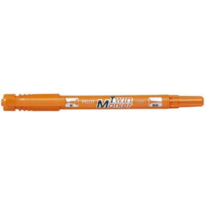 パイロット 油性ツインマーカー 細極細 （オレンジ） MEF-12EU-O ×10本