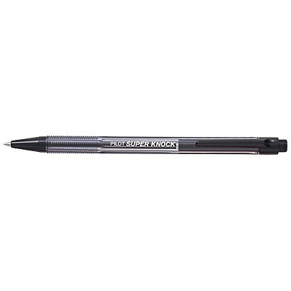 PILOT（文具） パイロット スーパーノック 油性ボールペン クリアブラック（黒）0.7mm BPK-P-CFB×1本 スーパーノック ボールペンの商品画像