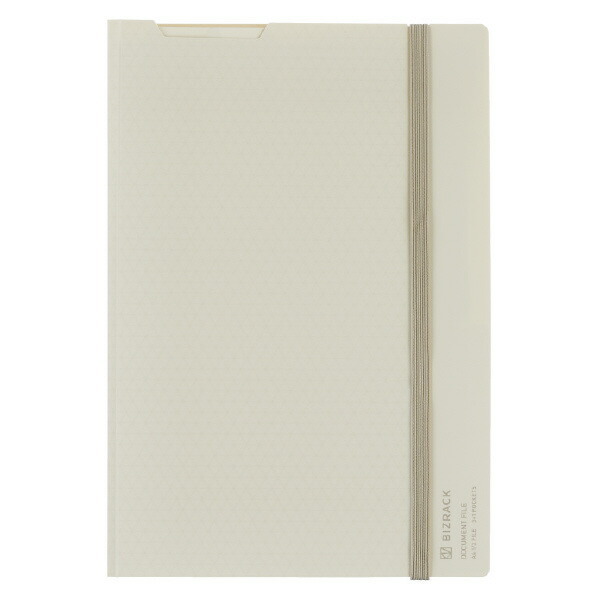 コクヨ 2つ折り ドキュメントファイル BIZRACK ミニポケット付き（オフホワイト）フ-BRFLD950W×1冊の商品画像