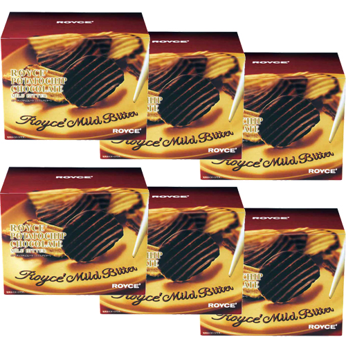ROYCE' ロイズ ポテトチップチョコレート マイルドビター 190g×6個 チョコスナック、チョコバーの商品画像