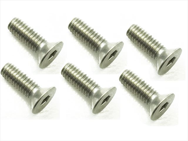 (未使用･未開封品)　スクエア 4×12 チタン皿ビス (6本入) STR-412 7z28pnb SQUARE 4×12 チタン皿ビス 6本入 STR-412 ラジコンパーツ