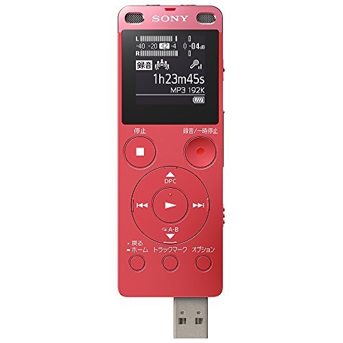 ソニー ステレオICレコーダー FMチューナー付 4GB ピンク ICD-UX560F