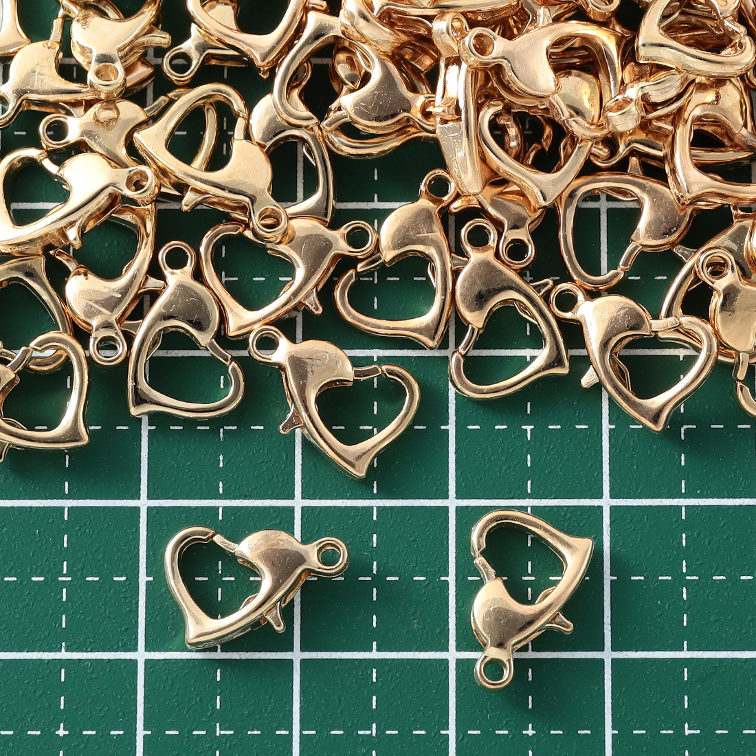  краб can Heart Gold KC золотой 100 шт 12mm металлические принадлежности застежка аксессуары брелок для ключа ремешок детали AP2116