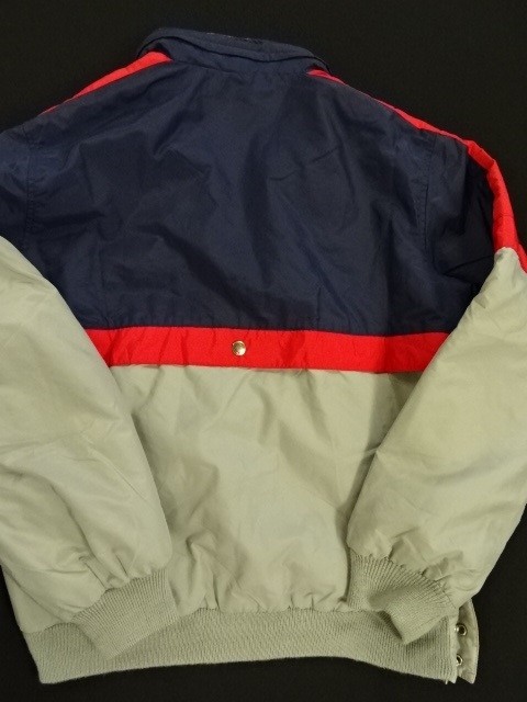  blouson jumper Cub li type gray × navy × red GO-LEADER'S sports old clothes USED d060