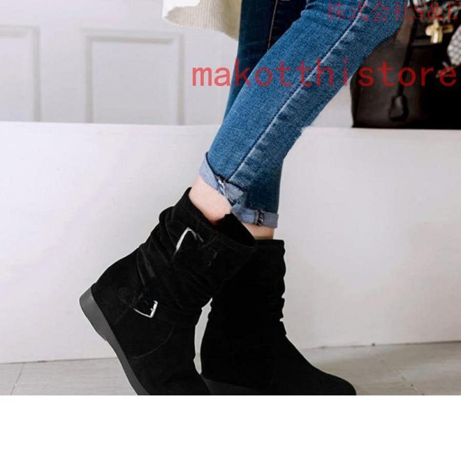  engineer casual .... short boots spring boots autumn winter round tu short boots middle boots buckle suede lady's Flat 