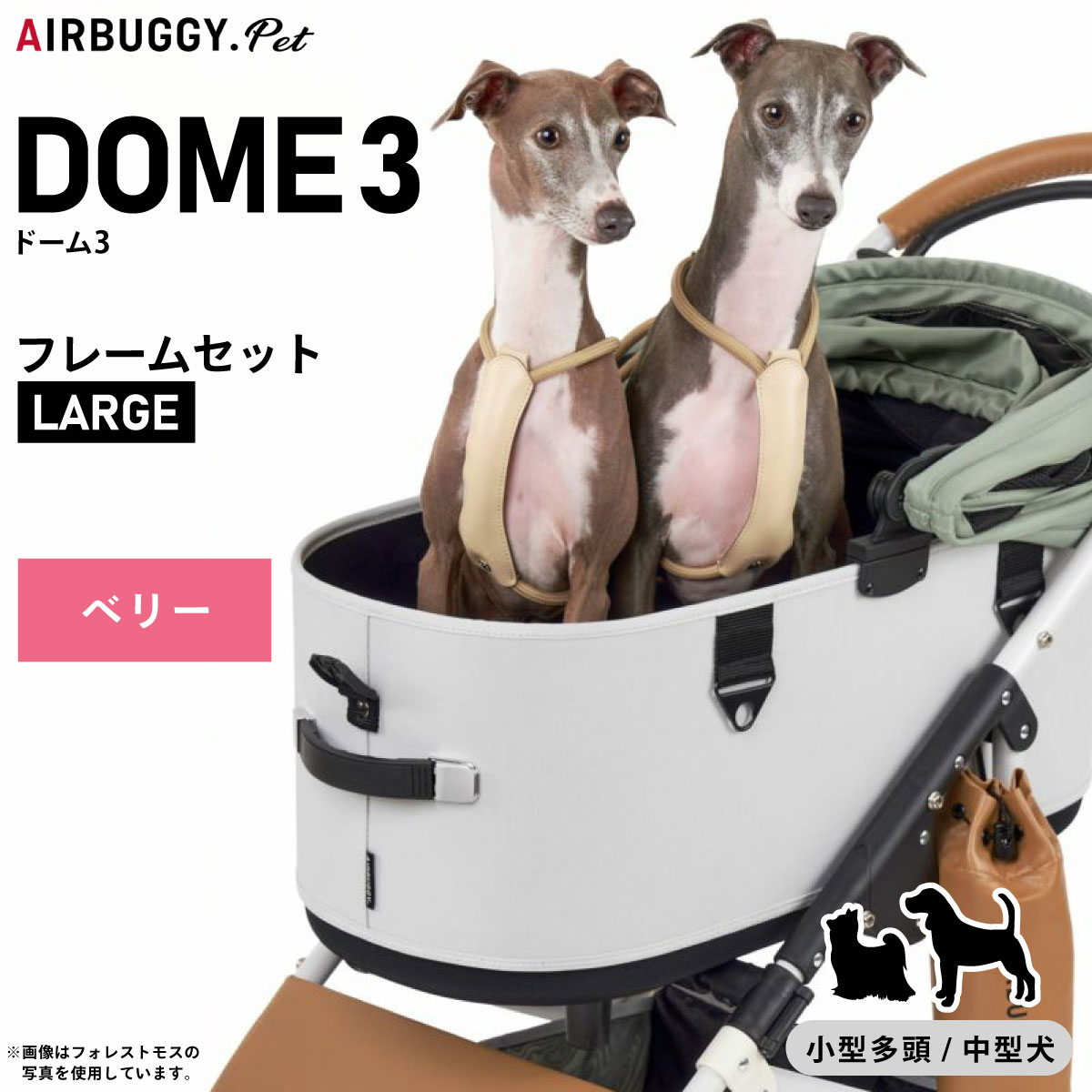 AIRBUGGY DOME3 ラージサイズ （ブロッサム） DOME ペットカート - 最