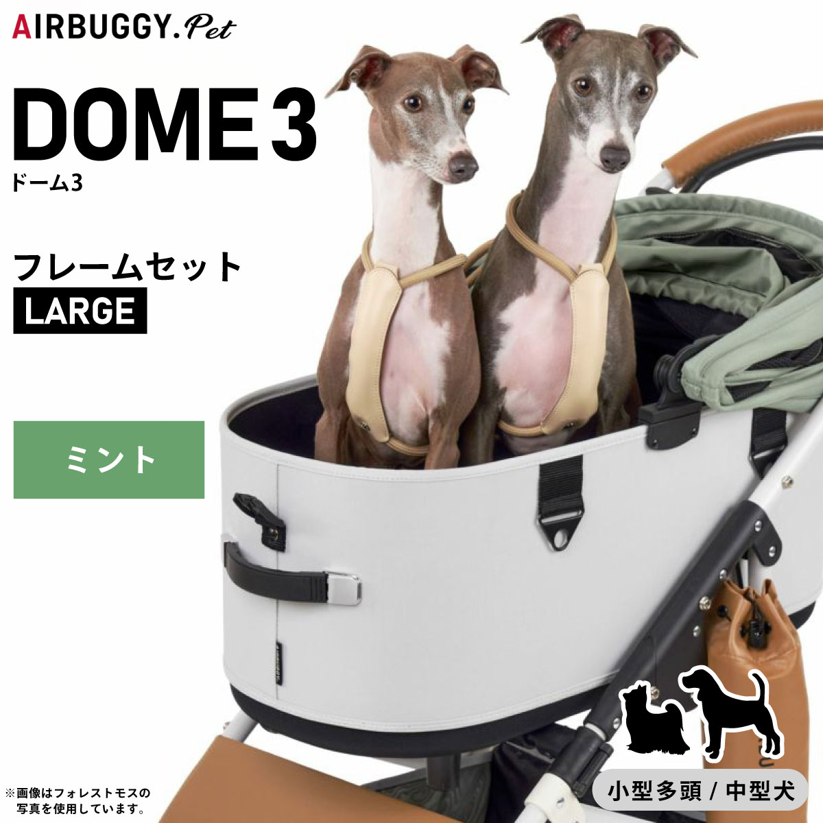 AIRBUGGY DOME3 ラージサイズ （ミント） DOME ペットカート - 最安値