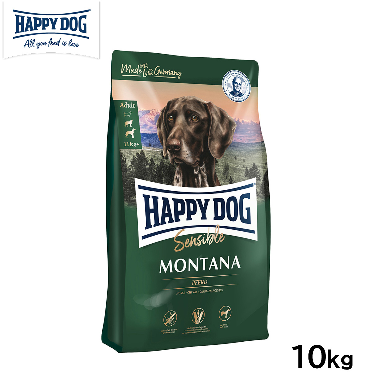 ハッピードッグ HAPPY DOG モンタナ グレインフリー 10kg×1セット