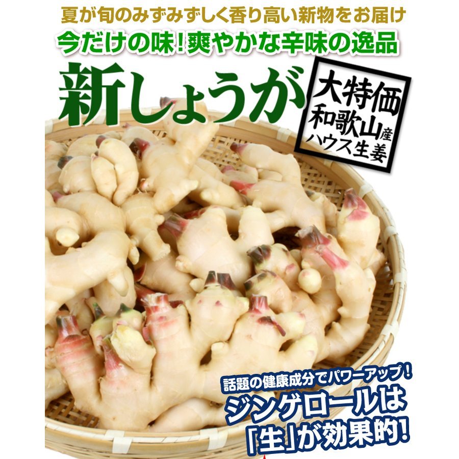  ginger 4kg new ginger Wakayama production rebirth . refrigeration flight free shipping food 