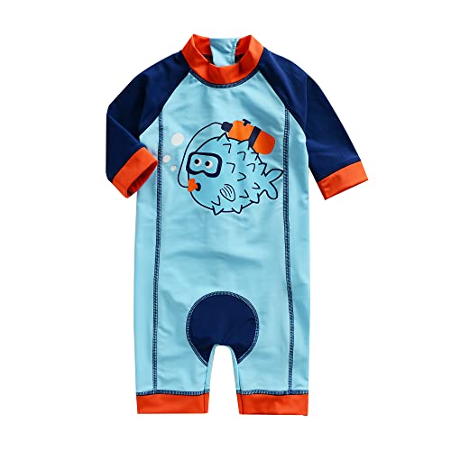 Vaenait Baby 0-24 месяцев УФ фильтр Rush Guard baby ребенок длинный рукав One-piece купальный костюм Baby Diver L