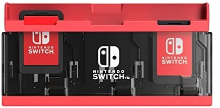 プッシュカードケース6 for Nintendo Switch ネオンレッド NSW-128の商品画像｜ナビ