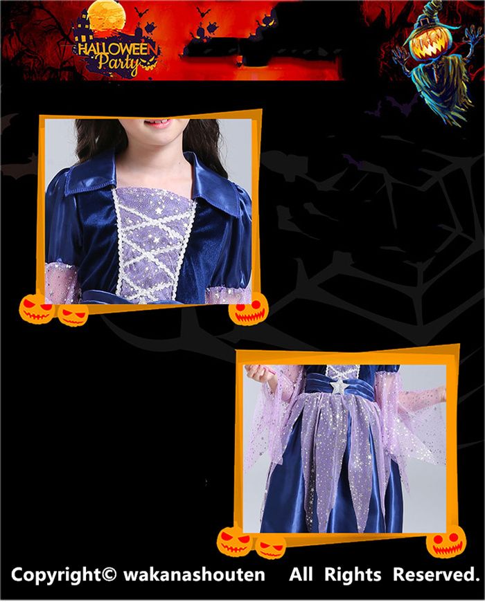  free shipping bag ..! Halloween cosplay girl costume . woman child cosplay fancy dress Kids skirt costume child Western-style clothes One-piece . woman demon cosplay 4 point se