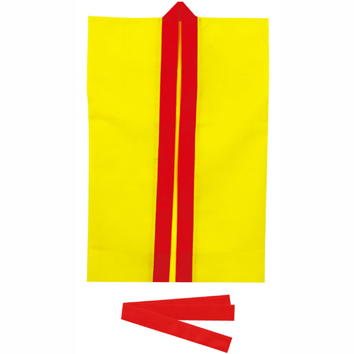 アーテック ロングハッピ不織布 はっぴ 応援 紫襟 ハチマキ付 半被 法被 衣装ベース 黒 衣装 お祭り J