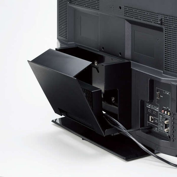 あすつく 代引不可 テレビ裏収納ボックス 簡単設置 デッドスペース 収納 エレコム AVD-TVRBOX01
