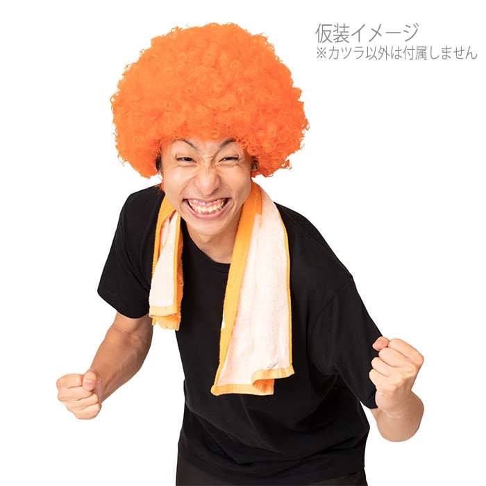 カツランド アフロ オレンジ アフロヘア かつら ウィッグ 仮装 変装 アフロウィッグ 目立つ 応援 イベント パーティーグッズ 小道具 4560320890898 やるきゃんヤフー店 通販 Yahoo ショッピング