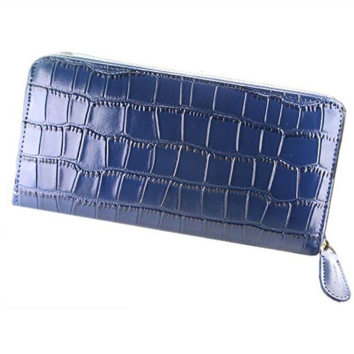 長財布 メンズ 牛革 クロコ型押し ラウンドファスナー付財布 高級 ブランド ブルー J Harrison Jwt 010bl やるきゃんヤフー店 通販 Yahoo ショッピング