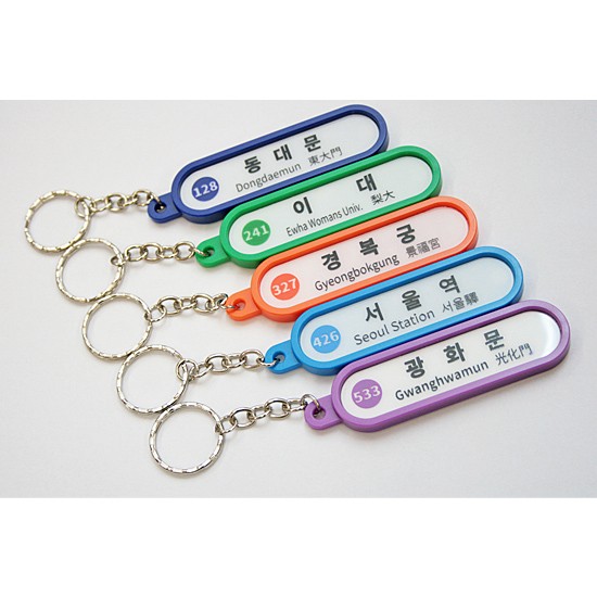 [ Korea miscellaneous goods ] soul ground under iron key ring (216..)2 number line 