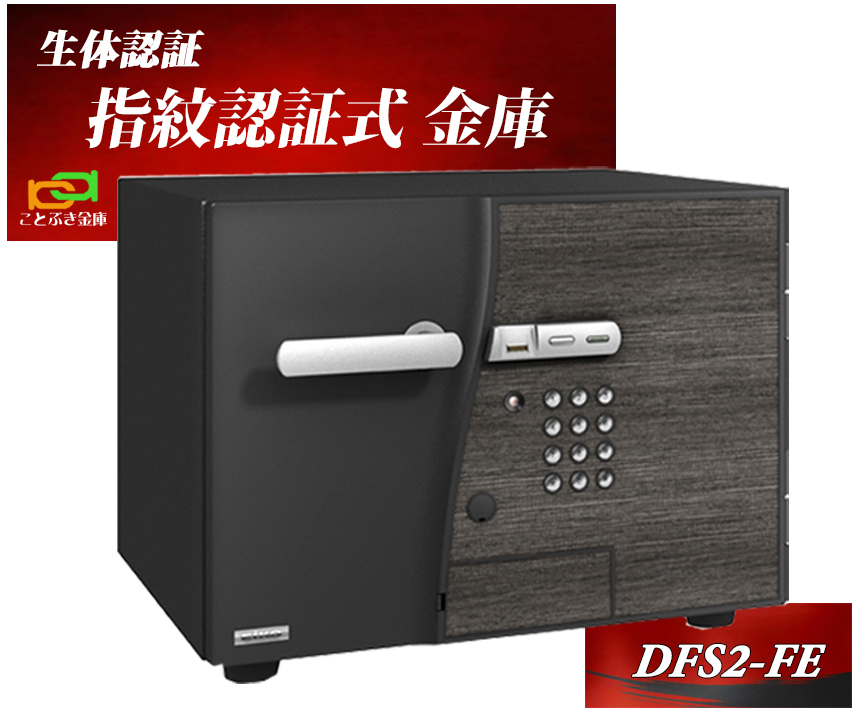 D-FACE マルチロック式 デザイン耐火金庫 DFS2-FE ブラックの商品画像