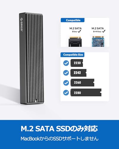 ORICO M.2 SSD установленный снаружи кейс M.2 SATA NGFF кейс USB-C to NGFF B-Key SSD. соответствует USB 3.