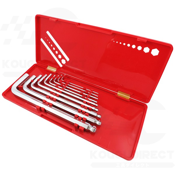  hex key set hexagonal wrench long 9 piece set hex wrench heks6 angle ball Point free shipping 