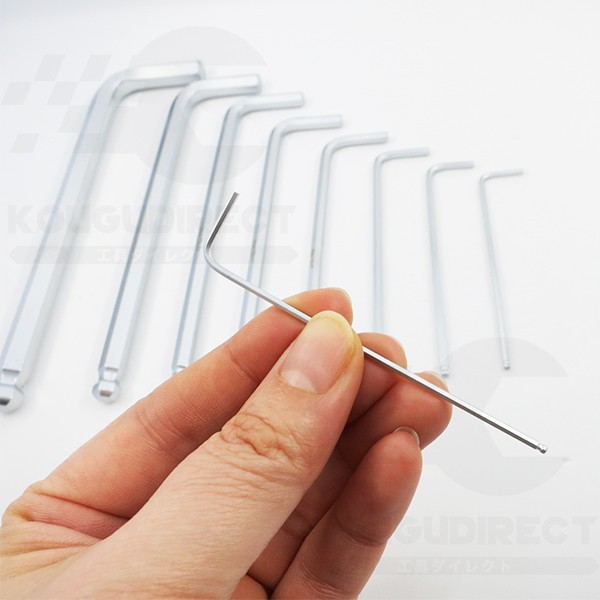  hex key set hexagonal wrench long 9 piece set hex wrench heks6 angle ball Point free shipping 