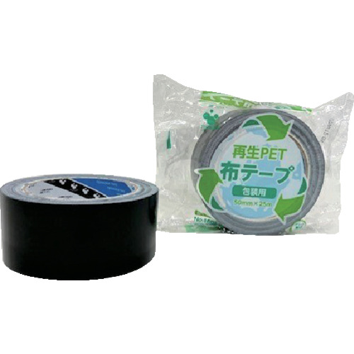TERAOKA воспроизведение PET ткань лента No.1605 чёрный 50mm×25M 1605 BK 50X25